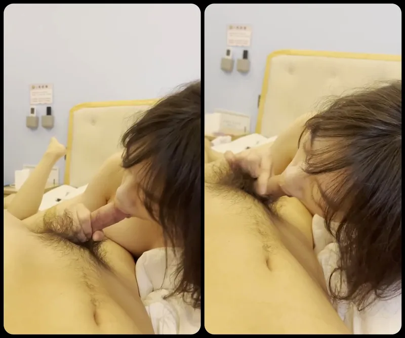 Con ghệ ngoan bú láp chim bự của anh