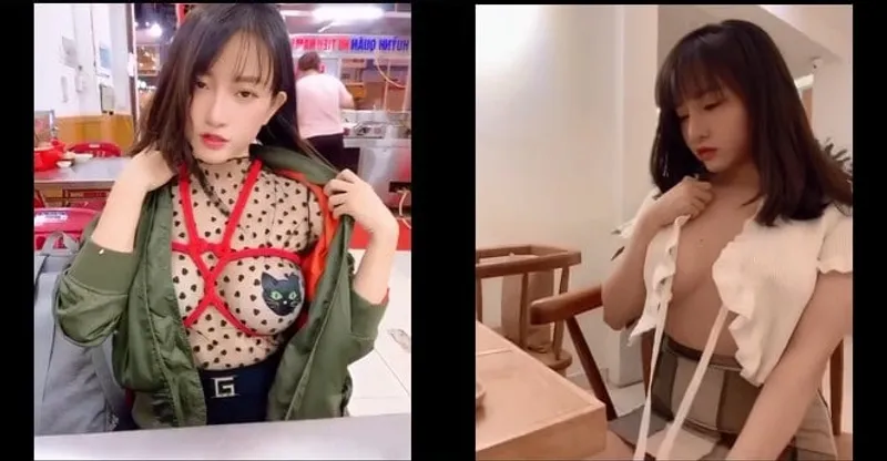 Em thích cảm giác show cậu bé nơi công cộng